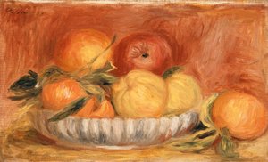 Stillleben mit Äpfeln und Orangen