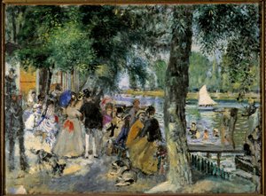 Baden in der Seine oder „La Grenouillère“. Caféball in der Nähe von Chatou