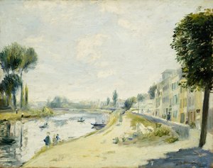 Die Ufer der Seine bei Bougival, ca. 1875 von Pierre Auguste Renoir