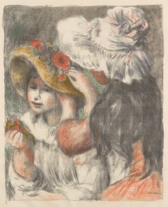 Der mit Blumen gesteckte Hut Le Chapeau Épinglé von Pierre Auguste Renoir