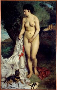 Der Greifbader. Gemälde von Pierre-Auguste Renoir (1841-1919)