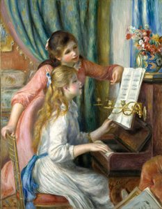 Zwei junge Mädchen am Klavier, 1892