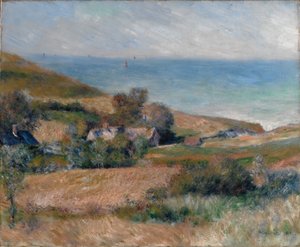 Blick auf die Küste bei Wargemont in der Normandie von Pierre Auguste Renoir