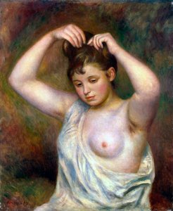 Frau, die ihr Haar richtet, 1887