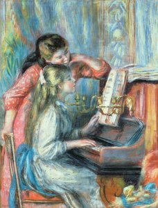 Junge Mädchen am Klavier, 1892