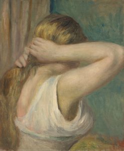 Junges Mädchen mit erhobenen Armen, ca. 1895
