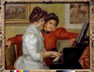 Yvonne und Christine Lerolle am Klavier von Pierre Auguste Renoir