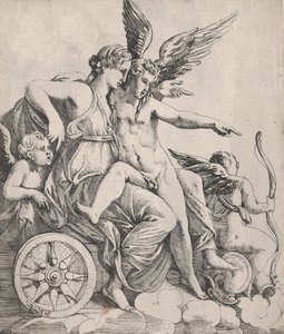 Venus und Amor auf einem Wagen, 1607-1661
