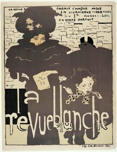Presseplakat für "La Revue blanche". Porträt von Misia Sert (1872-1950) (?). Illustration von Pierre Bonnard (1867-1947)