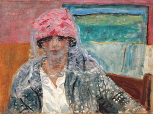 Femme à la voilette (Mme Lucienne Dupuy de Frenelle), ca. 1917 von Pierre Bonnard