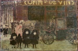 Le fiacre ou Le commerce de vins ou La sortie de l’école von Pierre Bonnard
