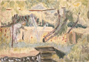 Studie für Frau im Garten
