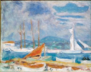 Der Hafen von Saint Tropez von Pierre Bonnard