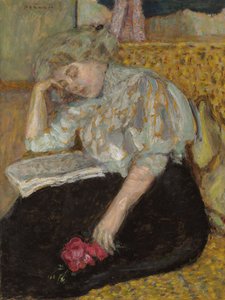 Frau mit Rose; Femme à la rose, 1908 von Pierre Bonnard
