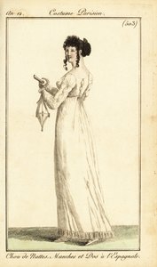 Frau im Kleid mit spanischen Pfeilen, Paris