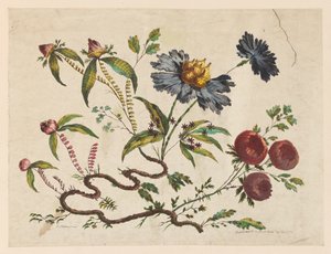 Blumenzweige, aus "Recueil de Differentes Fleurs de Fantaisie Dans le Goût Chinois"