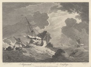 Schiffswrack von Pierre Charles Canot