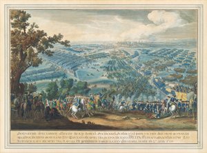 Die Schlacht von Poltawa am 27. Juni 1709, nach 1724