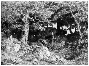 Les Chênes de Roche, um 1832-1860, 1924 von Pierre Etienne Theodore Rousseau