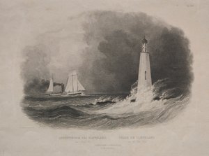 Leuchtturm in Cleveland, Ohio, am Eriesee