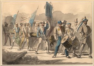 Das Pflanzen eines Freiheitsbaums in Frankreich 1848, 1848