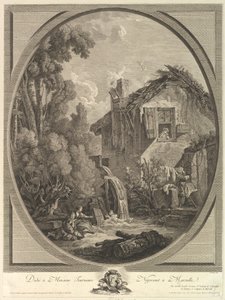 Landschaft mit Windmühle, 18. Jahrhundert von Pierre Francois Laurent