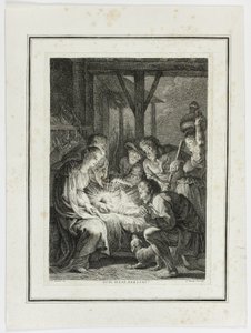 Anbetung der Hirten von Pierre François Basan