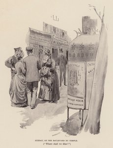 Sonntag, am Boulevard du Temple von Pierre Georges Jeanniot