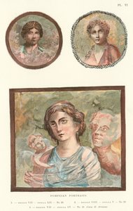 Pompejanische Porträts (Farblithografie)