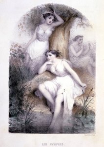 Die Nymphen - in „Les femmes mythologiques“, Zeichnungen von G. Staal, von Mery und dem Cte Foelix, Ed. G. de Gouet