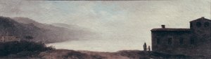 See Nemi im Regen von Pierre Henri de Valenciennes