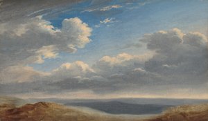 Studie von Wolken über der römischen Campagna