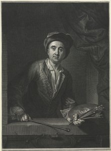 François de Troy, nach einem Selbstporträt von Pierre Imbert Drevet