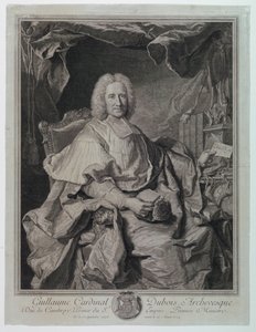 Porträt von Guillaume Kardinal Dubois (1650-1723) von Pierre Imbert Drevet
