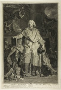 Porträt von Jacques Bénigne Bossuet, Bischof von Meaux von Pierre Imbert Drevet