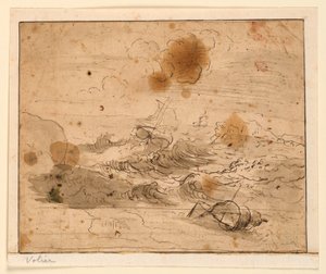 Stürmische Meereslandschaft von Pierre Jacques Volaire