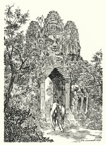 Das nördliche Tor von Angkor Thom