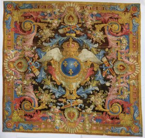 Louis XV Savonnerie-Teppich, 1740-50 von Pierre Josse Perrot