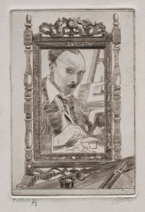 Selbstporträt von Pierre Louis Gatier