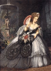 Italienische Virginia Oldoini, Gräfin von Castiglione, genannt Ritrosetta, Foto von Pierre-Louis Pierson mit Gouache von Aquilin Schad, 1864 von Pierre Louis after Pierson