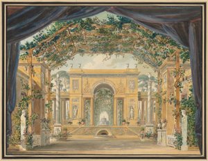 Dekoration für den Geburtstag Seiner Majestät des Königs von Westphalen von Pierre Luc Charles Ciceri