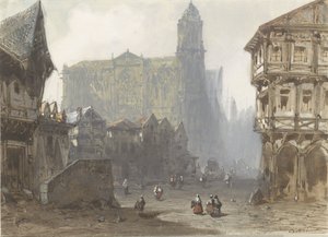 Der Alte Marktplatz in Rouen