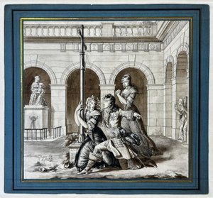 Ludwig XIV. bittet Louise de La Vallière im Karmeliterkloster von Chaillot