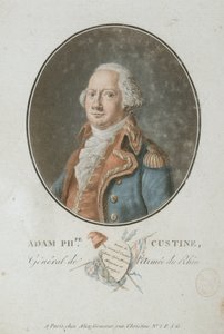 Graf Adam Philippe de Custine 1740-1793, 1793 von Pierre Michel Alix