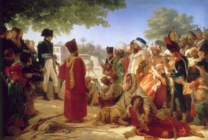 Napoleon Bonaparte begnadigt die Rebellen in Kairo, 23. Oktober 1798 von Pierre Narcisse Guerin