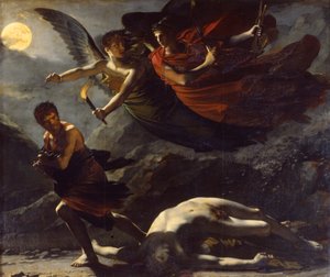 Gerechtigkeit und göttliche Rache verfolgen das Verbrechen von Pierre Paul Prud