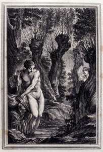Der Gewissensfall - in „Tales et nouvelles en vers“ von Jean La Fontaine. 1776. Illustration von P.P. Choffard