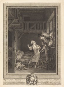 Geht leise, sprecht leise von Pierre Philippe Choffard after Pierre Antoine Baudouin