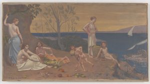 Liebliches Land von Pierre Puvis de Chavannes