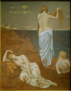 Junge Frauen am Meer